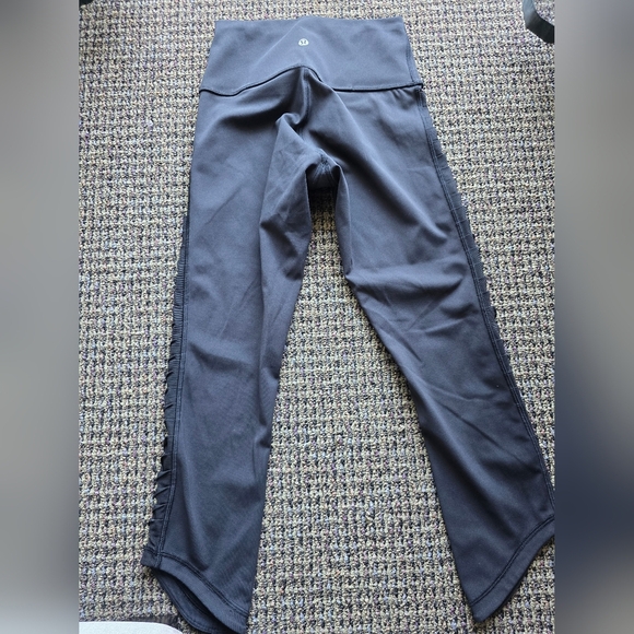 Lululemon Athletica Black Capris with Mesh Accents - Picture 3 of 9